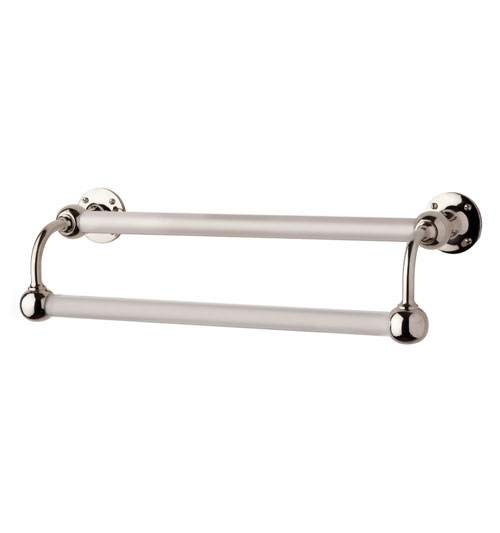 Yale Club Double Metal Towel Bar